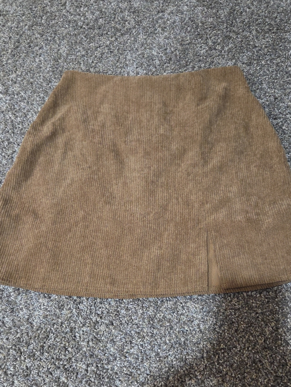 SHEIN Tan Corduroy Mini Skirt